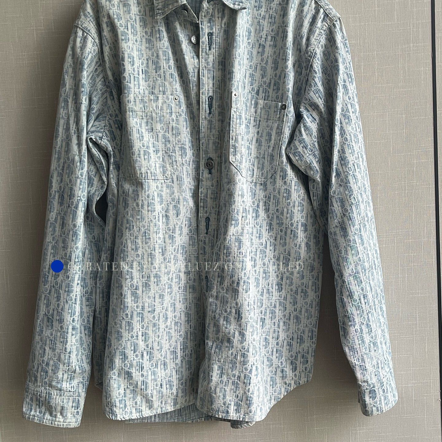 Dior Oblique Kasuri Long Sleeve Shirt in Blue Size US S / EU 44-46 / 1 - 5 Thumbnail