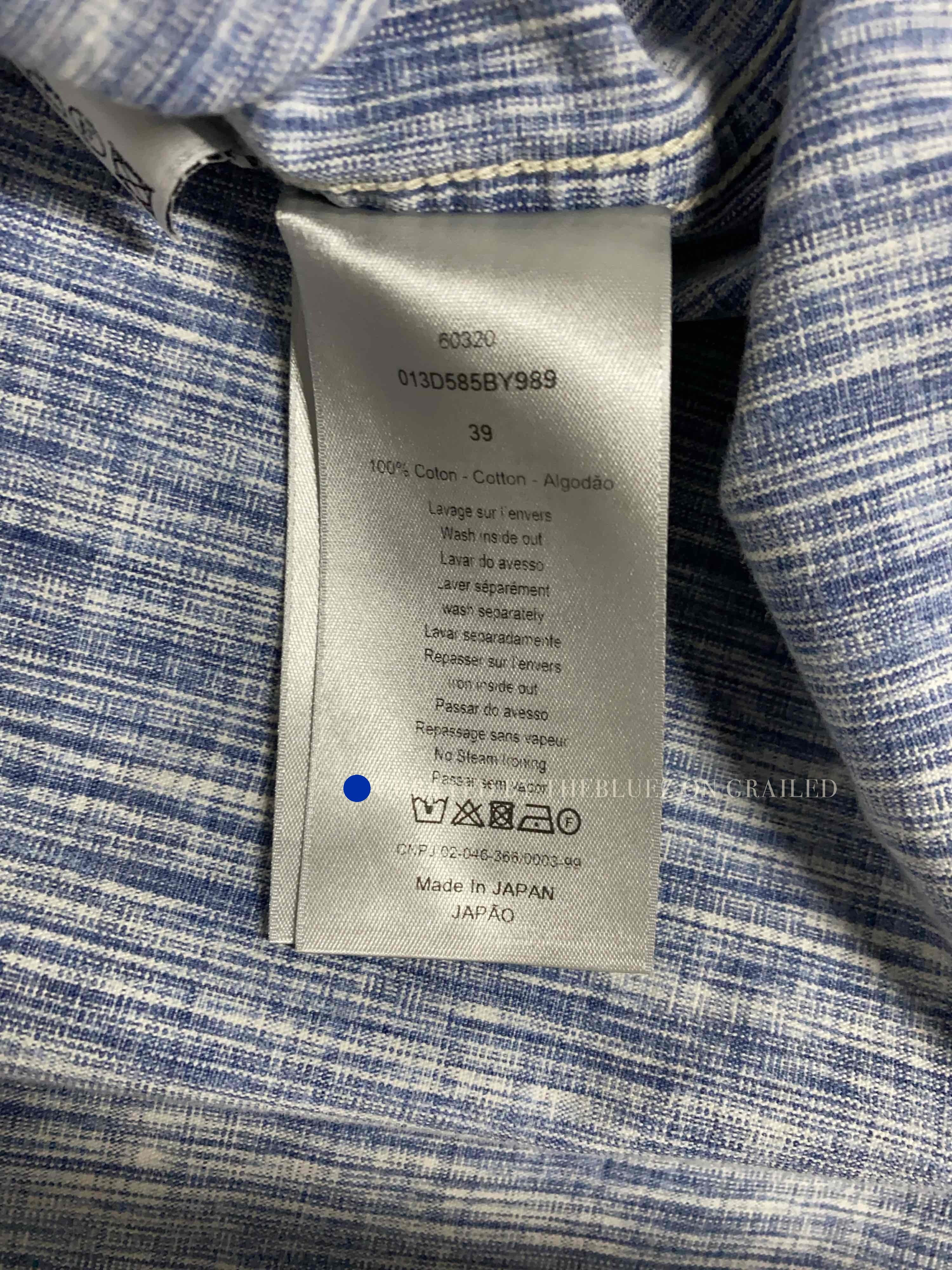 Dior Oblique Print Cotton Button-Up Shirt Size US M / EU 48-50 / 2 - 4 Thumbnail