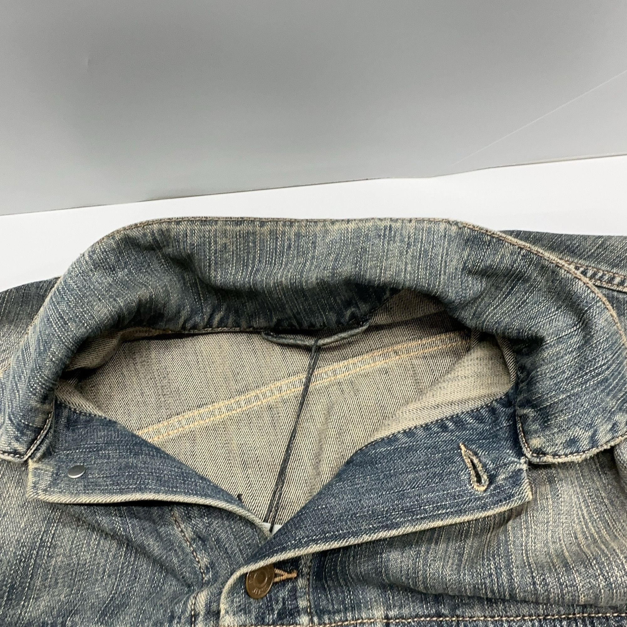 Balenciaga BB Logo Print Denim Jacket in Blue Size US S / EU 44-46 / 1 - 7 Thumbnail