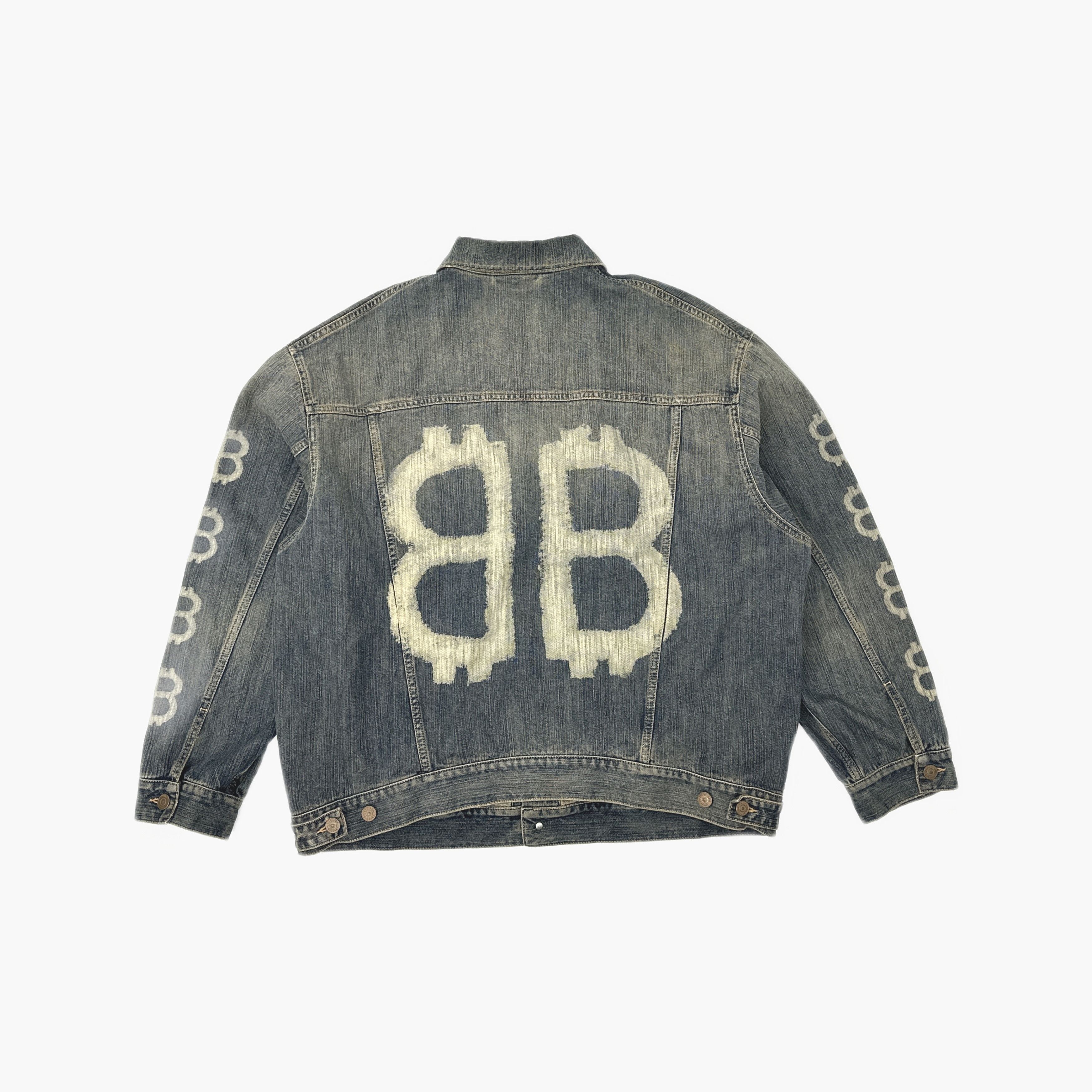 Balenciaga BB Logo Print Denim Jacket in Blue Size US S / EU 44-46 / 1 - 2 Thumbnail