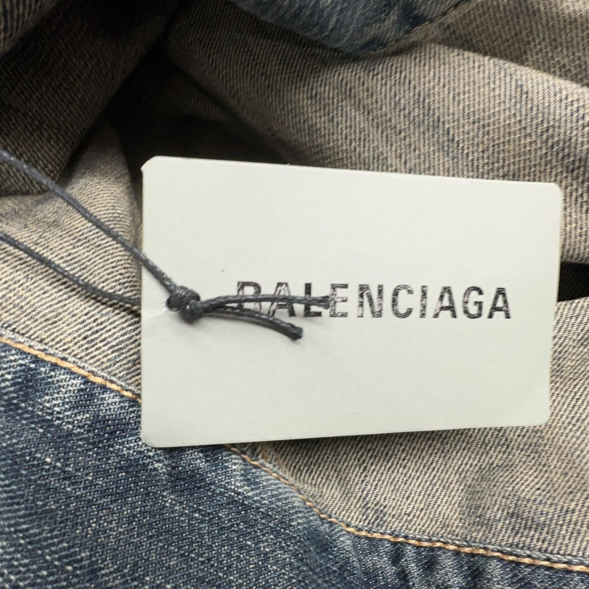 Balenciaga BB Logo Print Denim Jacket in Blue Size US S / EU 44-46 / 1 - 6 Thumbnail