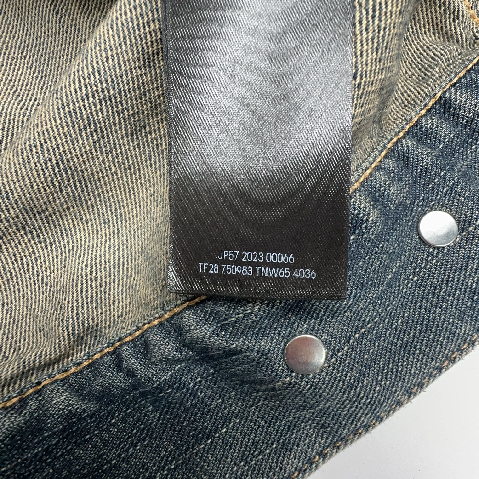 Balenciaga BB Logo Print Denim Jacket in Blue Size US S / EU 44-46 / 1 - 3 Thumbnail