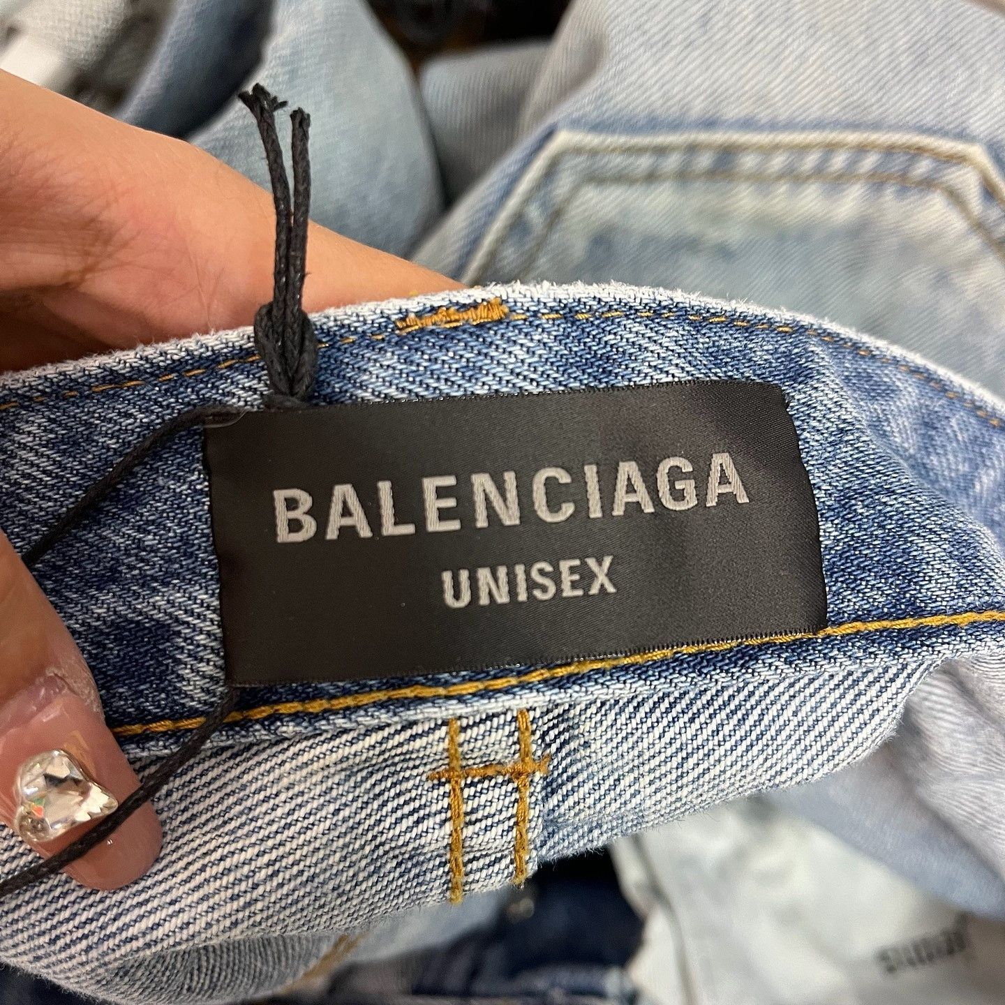 Balenciaga Distressed Blue Denim Jeans, Size 32 Size US 32 / EU 48 - 3 Thumbnail