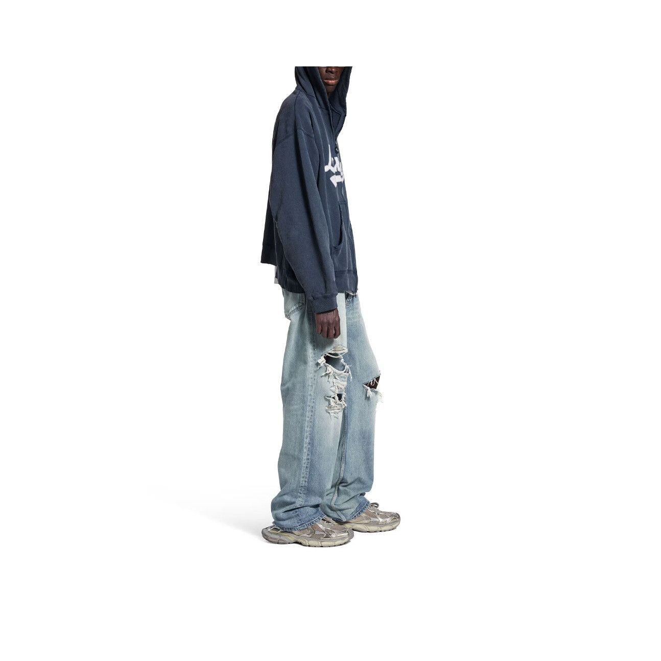 Balenciaga Distressed Blue Denim Jeans, Size 32 Size US 32 / EU 48 - 9 Thumbnail