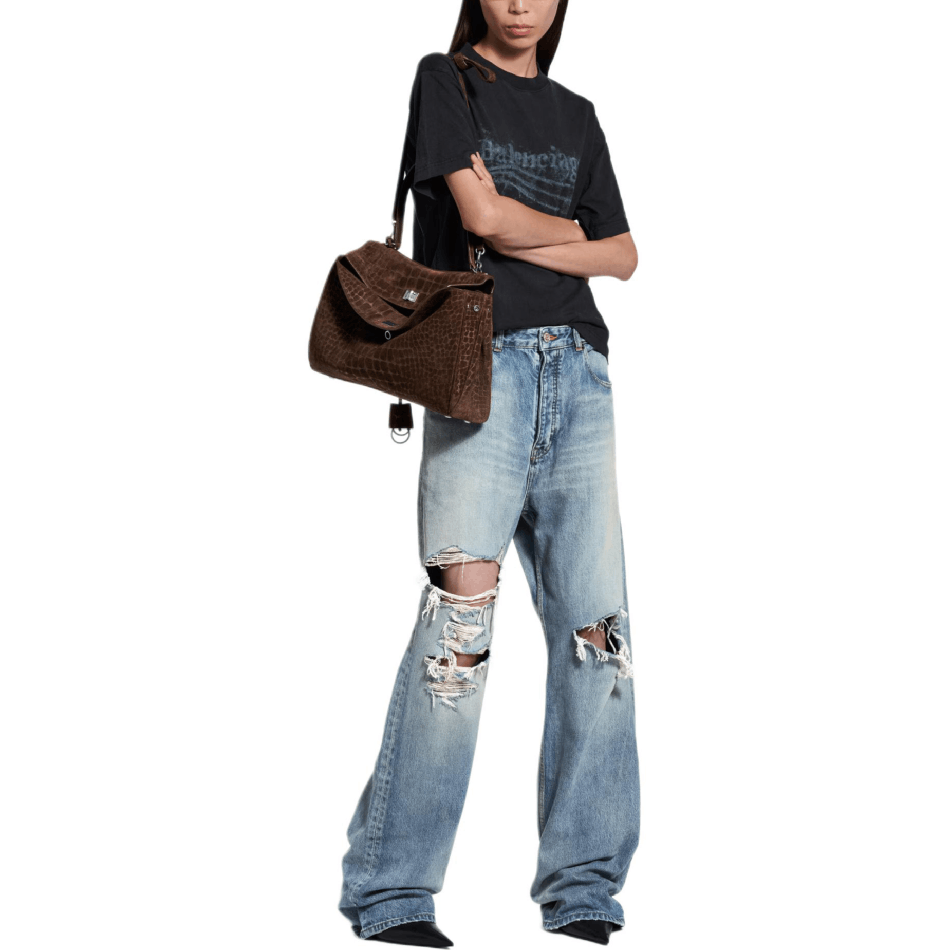 Balenciaga Distressed Blue Denim Jeans, Size 32 Size US 32 / EU 48 - 6 Thumbnail