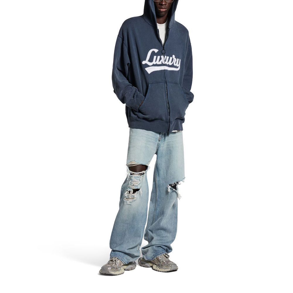 Balenciaga Distressed Blue Denim Jeans, Size 32 Size US 32 / EU 48 - 7 Thumbnail