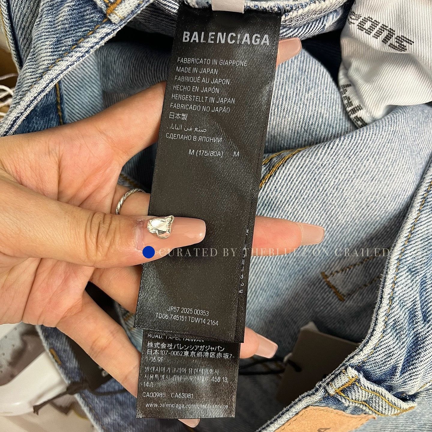 Balenciaga Distressed Blue Denim Jeans, Size 32 Size US 32 / EU 48 - 4 Thumbnail