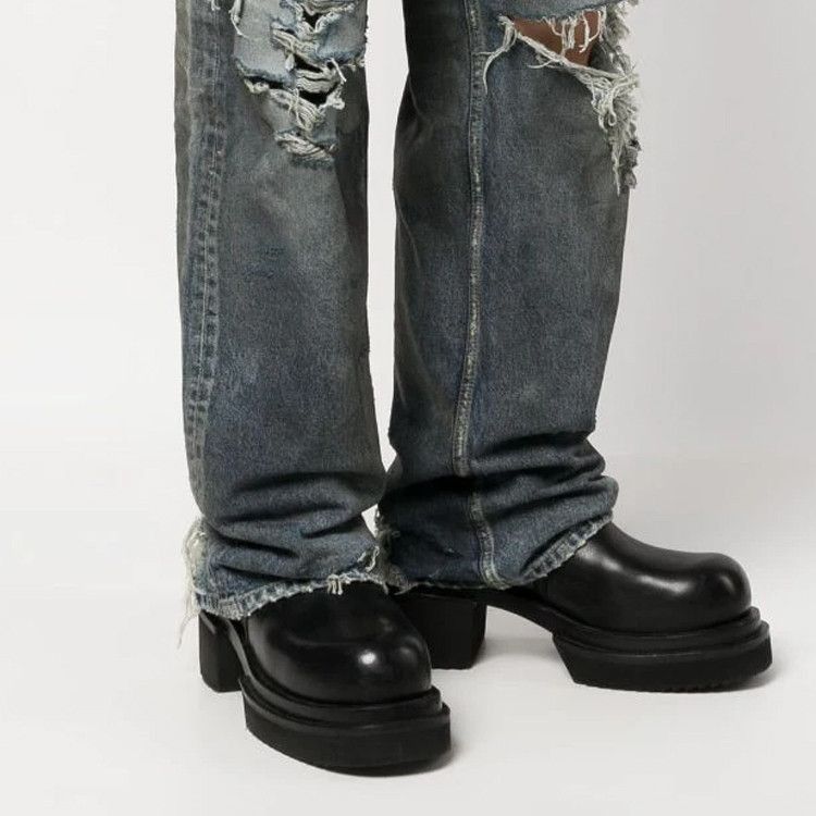 Balenciaga Distressed Blue Denim Jeans in Size 28 Size US 28 / EU 44 - 11 Thumbnail