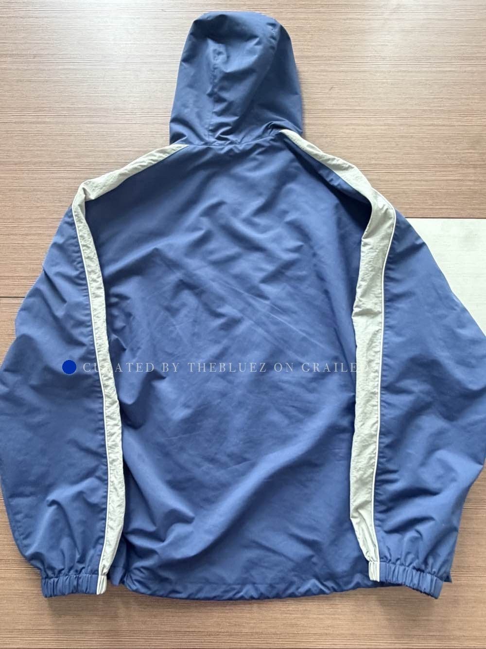 Balenciaga Logo Embroidered Zip Jacket in Blue Size US XS / EU 42 / 0 - 2 Thumbnail