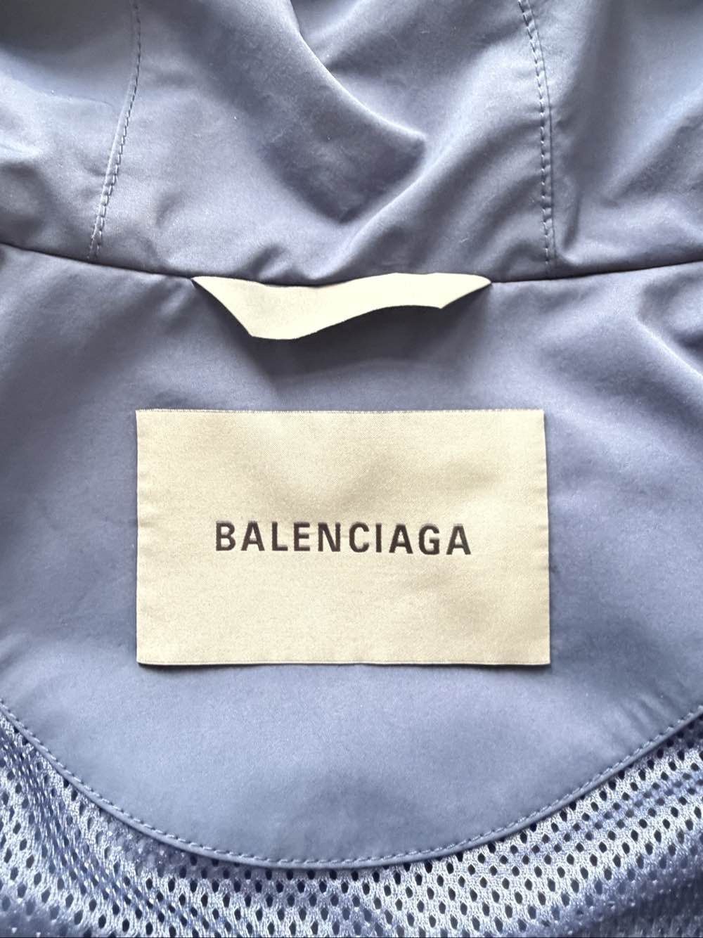 Balenciaga Logo Embroidered Zip Jacket in Blue Size US XS / EU 42 / 0 - 3 Thumbnail
