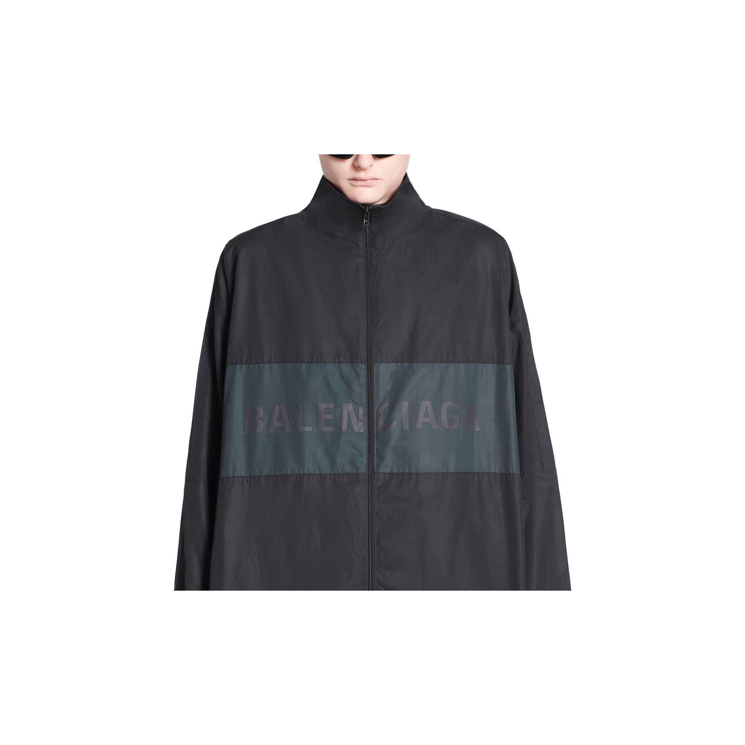 Balenciaga Logo Zip Jacket in Black, Size XXS Size US XXS / EU 40 - 19 Thumbnail