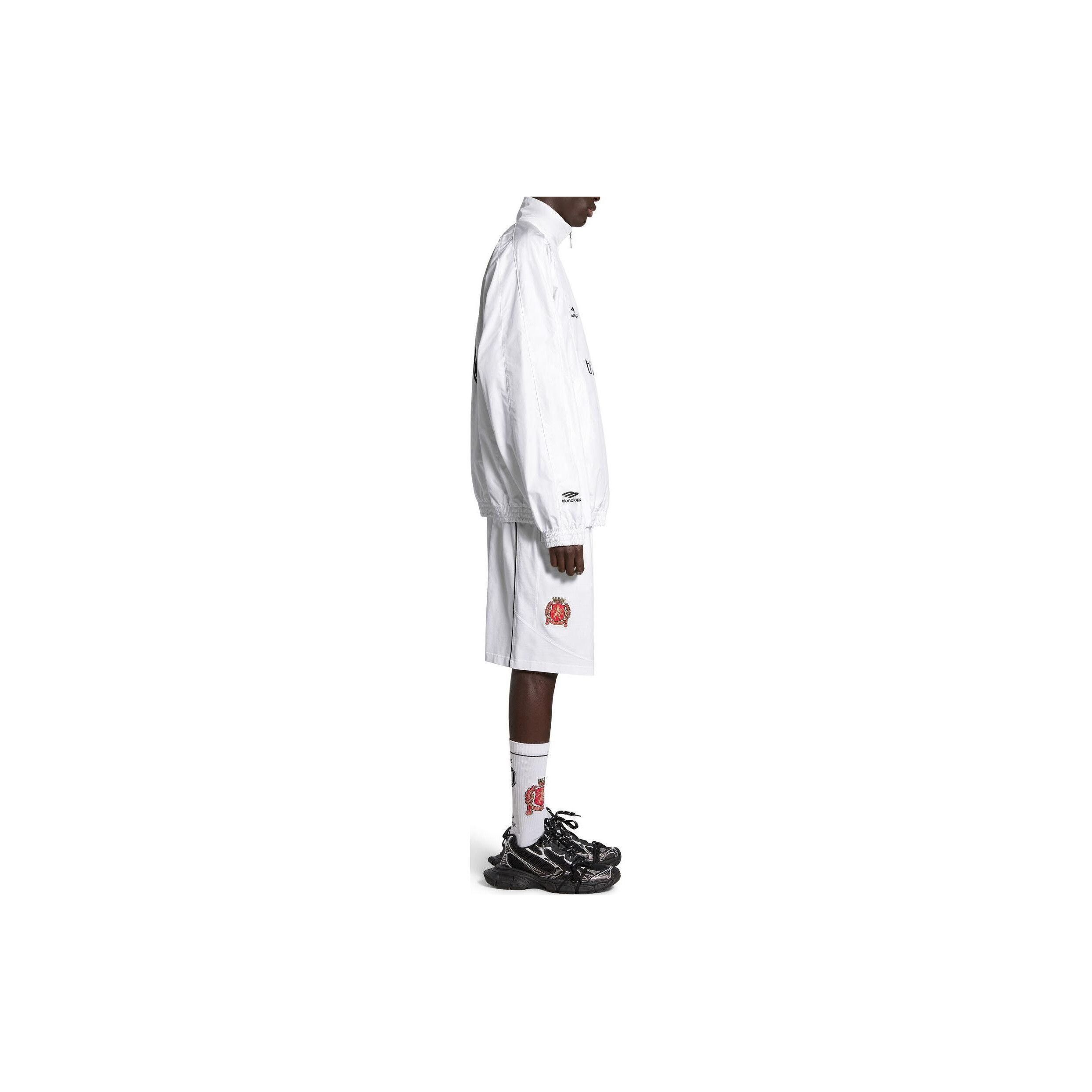 Balenciaga Tokyo Logo Zip Up Jacket in White Size US S / EU 44-46 / 1 - 8 Thumbnail