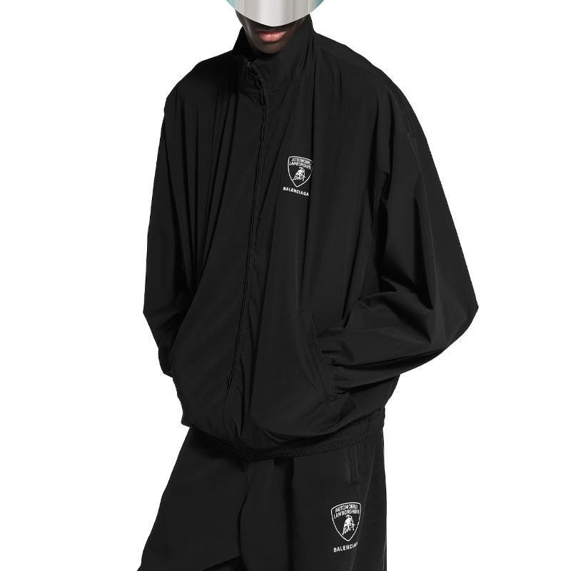 Balenciaga Black Logo Track Jacket Size US S / EU 44-46 / 1 - 10 Thumbnail