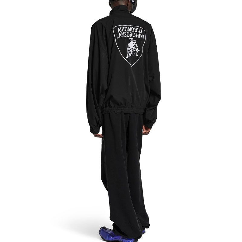 Balenciaga Black Logo Track Jacket Size US S / EU 44-46 / 1 - 8 Thumbnail