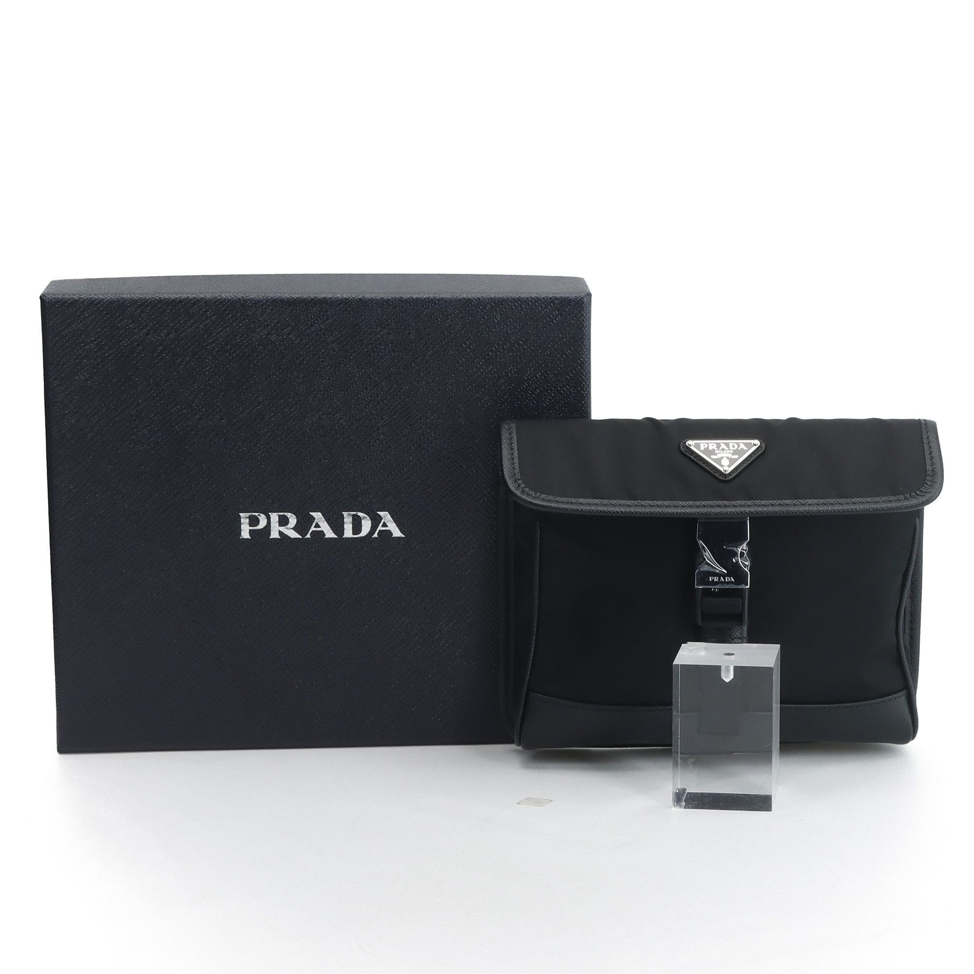Prada Saffiano Re-Nylon Camera Bag in Black Size ONE SIZE - 5 Thumbnail
