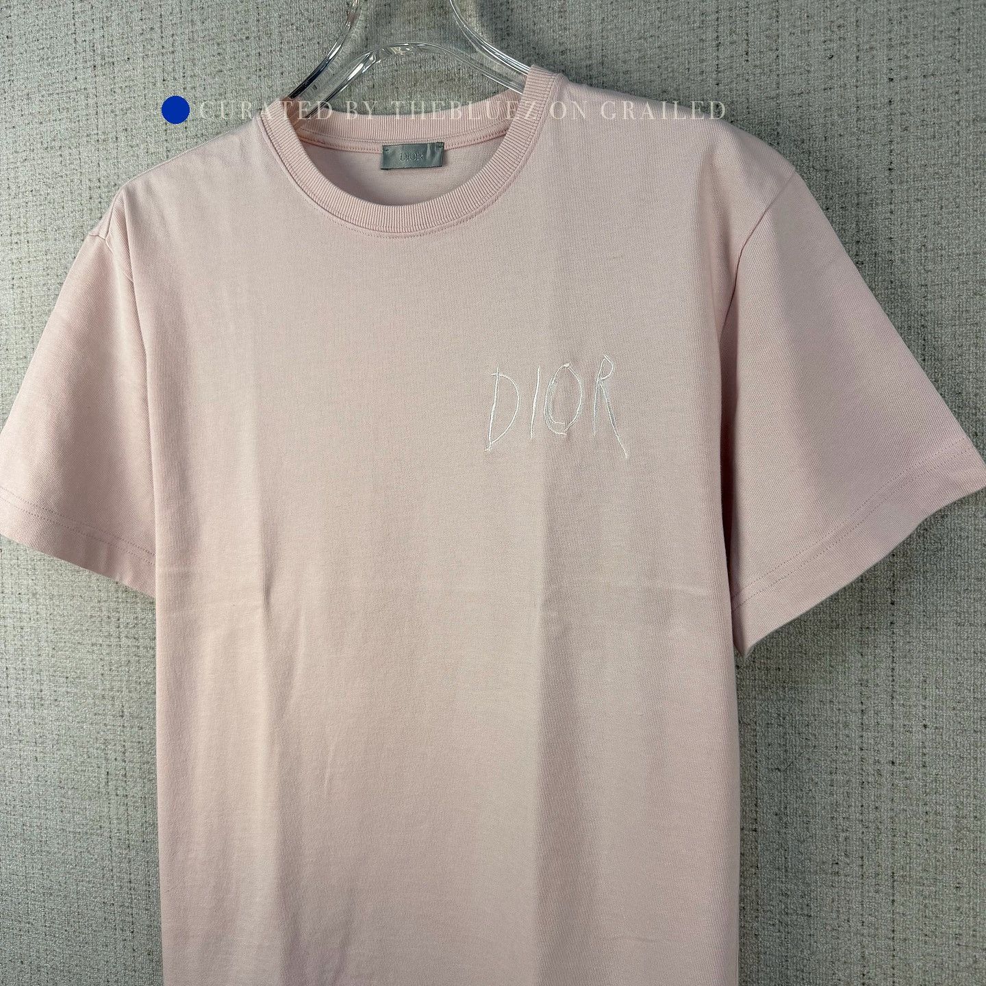 Dior Embroidered Logo T-Shirt in Pink Size US L / EU 52-54 / 3 - 6 Thumbnail