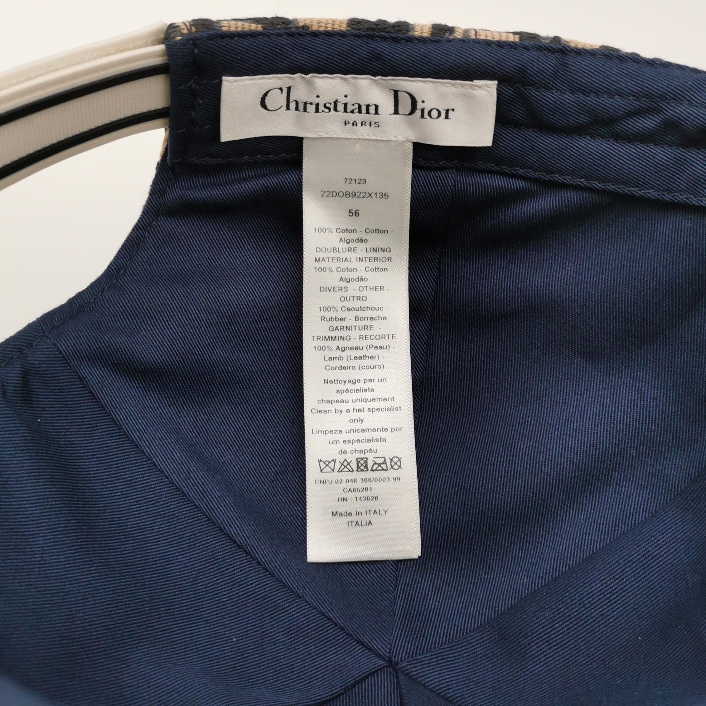 Dior Multi-Color Cotton Baseball Cap Size ONE SIZE - 4 Thumbnail