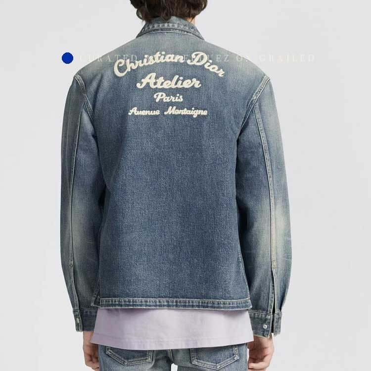 Dior Stylish Blue Denim Jacket with Logo Detail Size US S / EU 44-46 / 1 - 8 Thumbnail