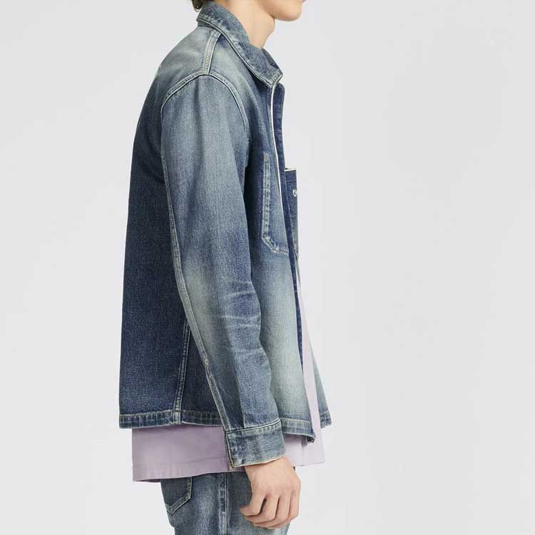 Dior Stylish Blue Denim Jacket with Logo Detail Size US S / EU 44-46 / 1 - 9 Thumbnail