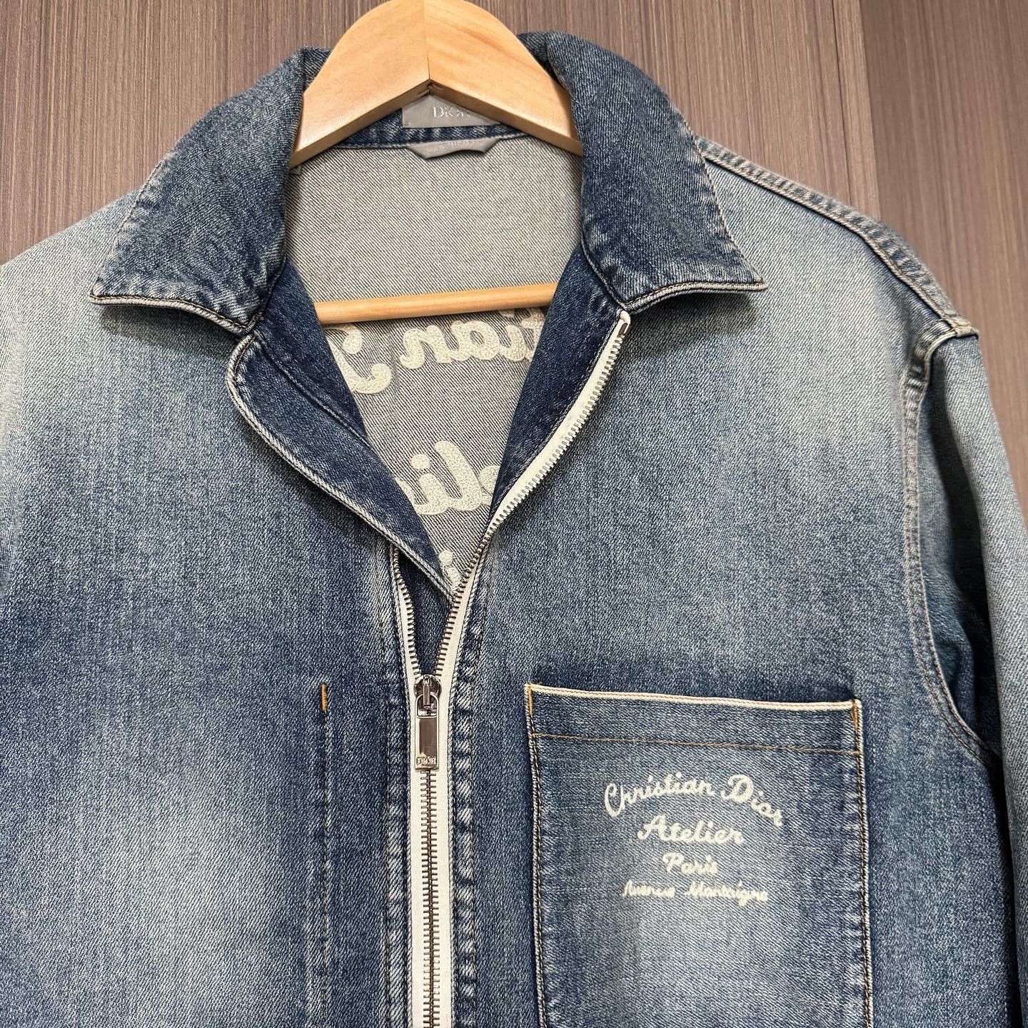Dior Stylish Blue Denim Jacket with Logo Detail Size US S / EU 44-46 / 1 - 3 Thumbnail