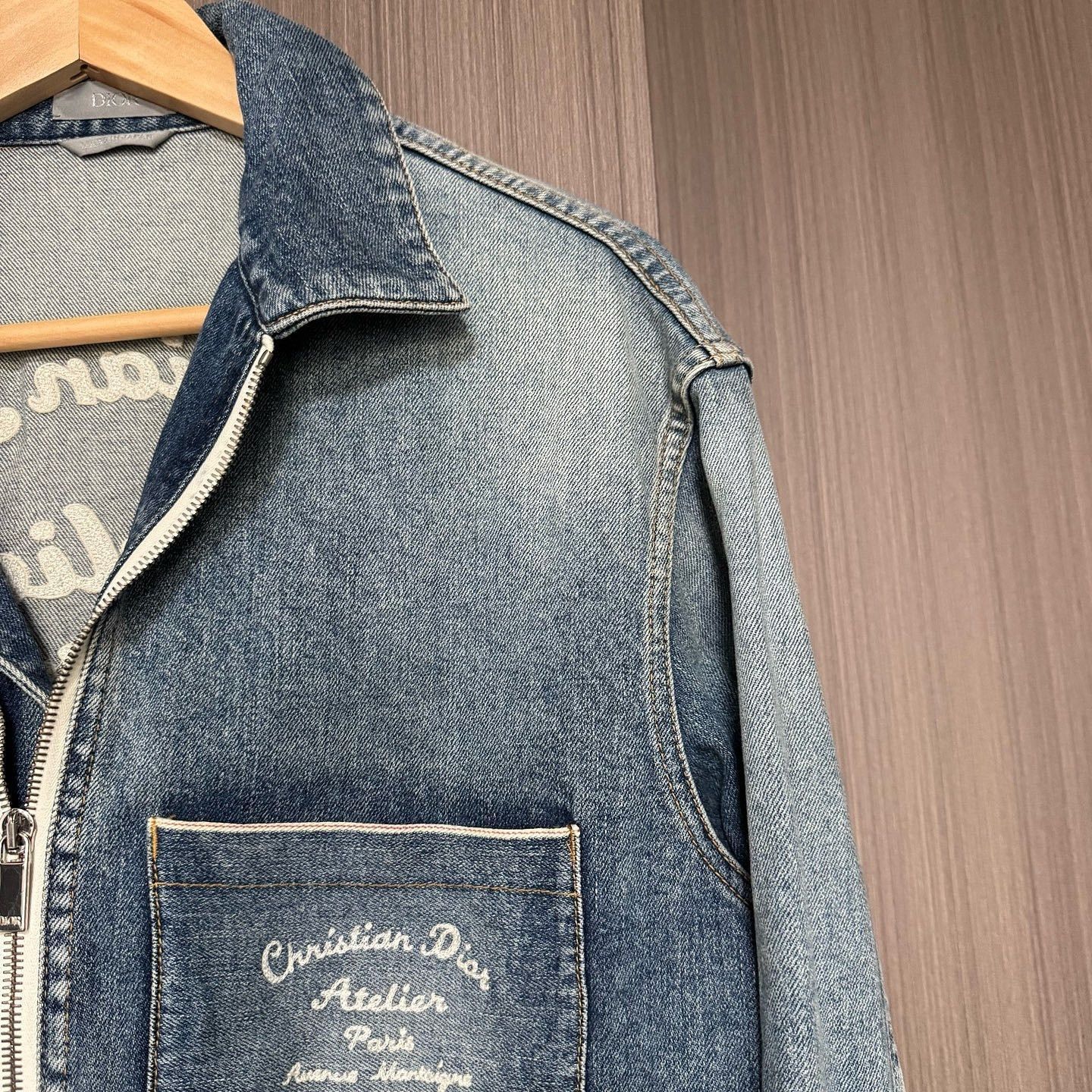 Dior Stylish Blue Denim Jacket with Logo Detail Size US S / EU 44-46 / 1 - 5 Thumbnail