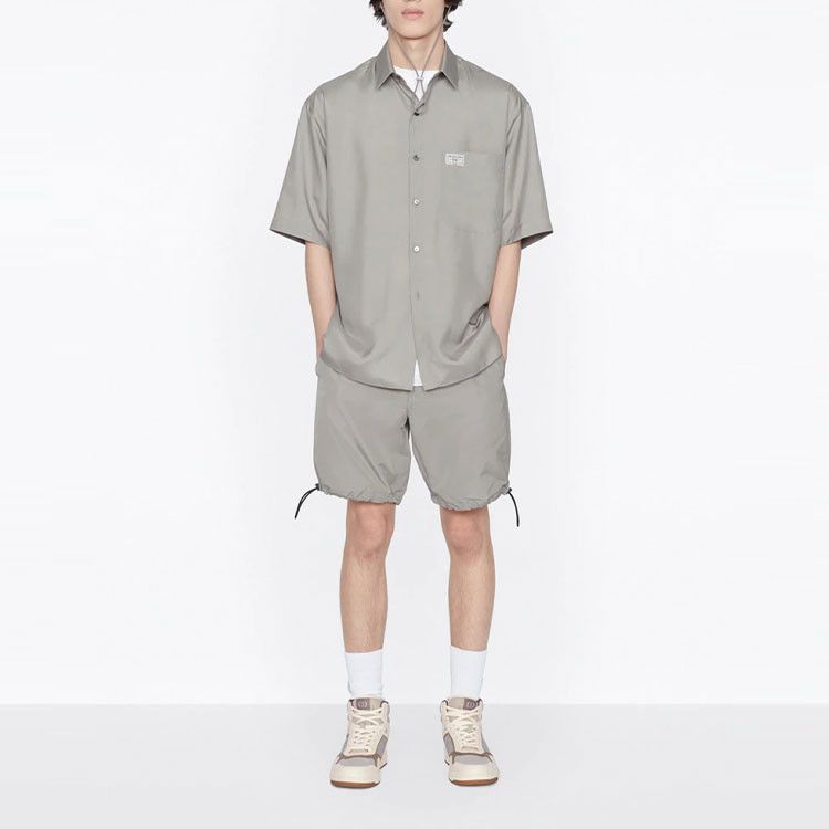 Dior Vintage Gray Logo Patch Short Sleeve Shirt Size US S / EU 44-46 / 1 - 14 Thumbnail