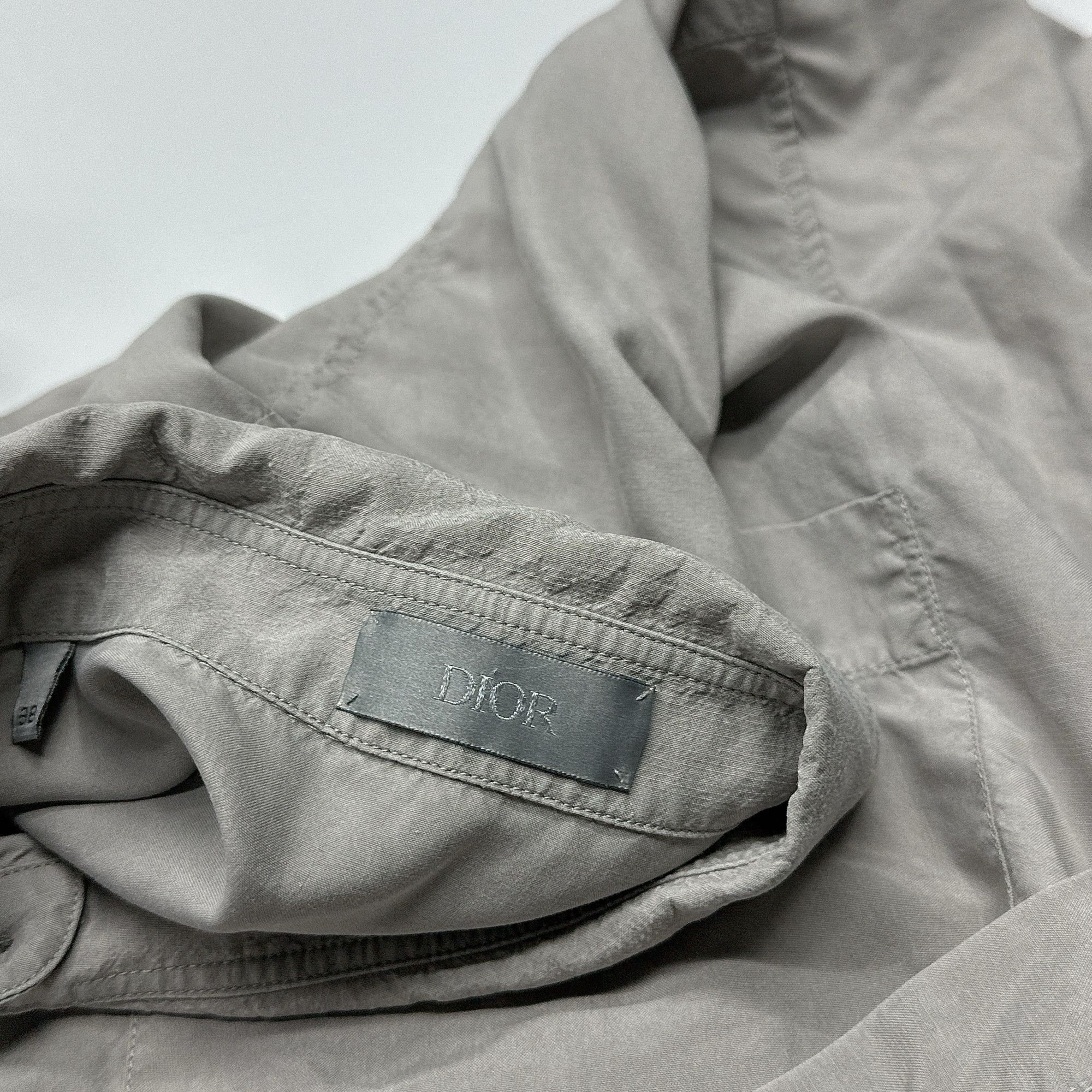 Dior Vintage Gray Logo Patch Short Sleeve Shirt Size US S / EU 44-46 / 1 - 4 Thumbnail