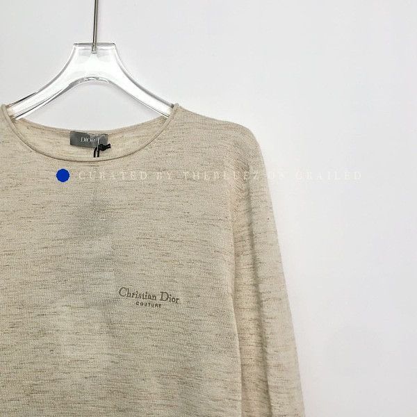 Dior Elegant Beige Knit Sweater Size US M / EU 48-50 / 2 - 5 Thumbnail