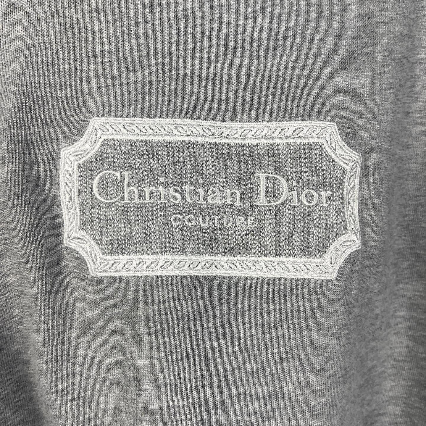 Dior Gray Logo T-Shirt in Size XS Size US XS / EU 42 / 0 - 7 Thumbnail
