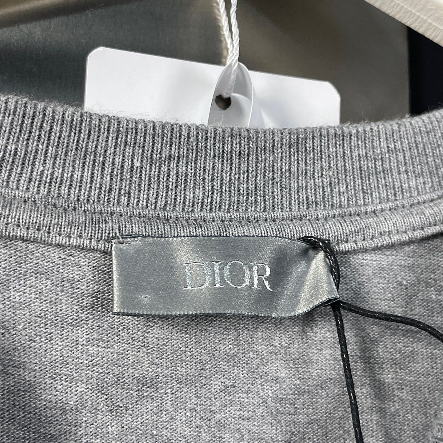 Dior Gray Logo T-Shirt in Size XS Size US XS / EU 42 / 0 - 3 Thumbnail