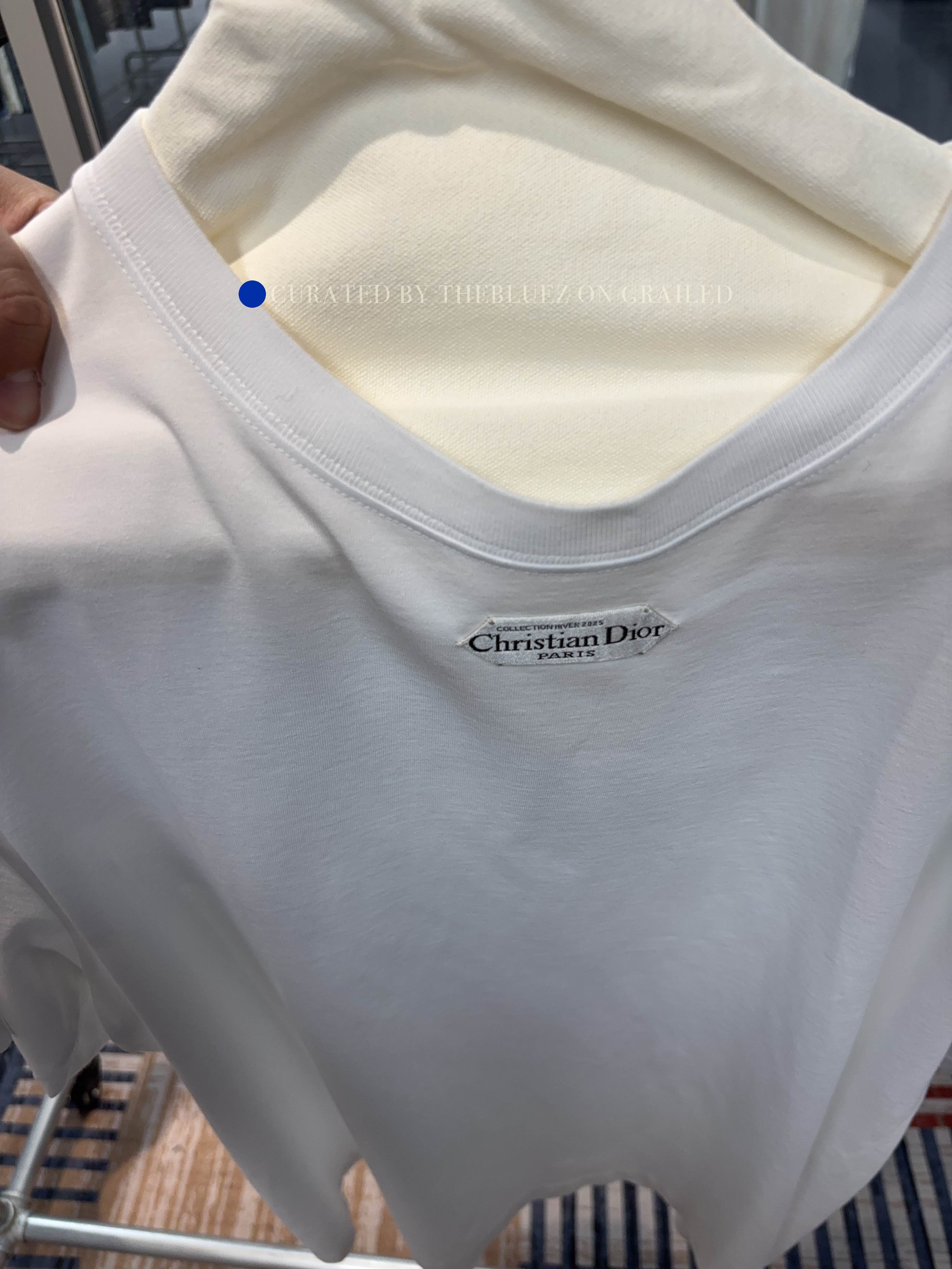 Dior Essential White Cotton T-Shirt in XXL Size US XXL / EU 58 / 5 - 7 Thumbnail