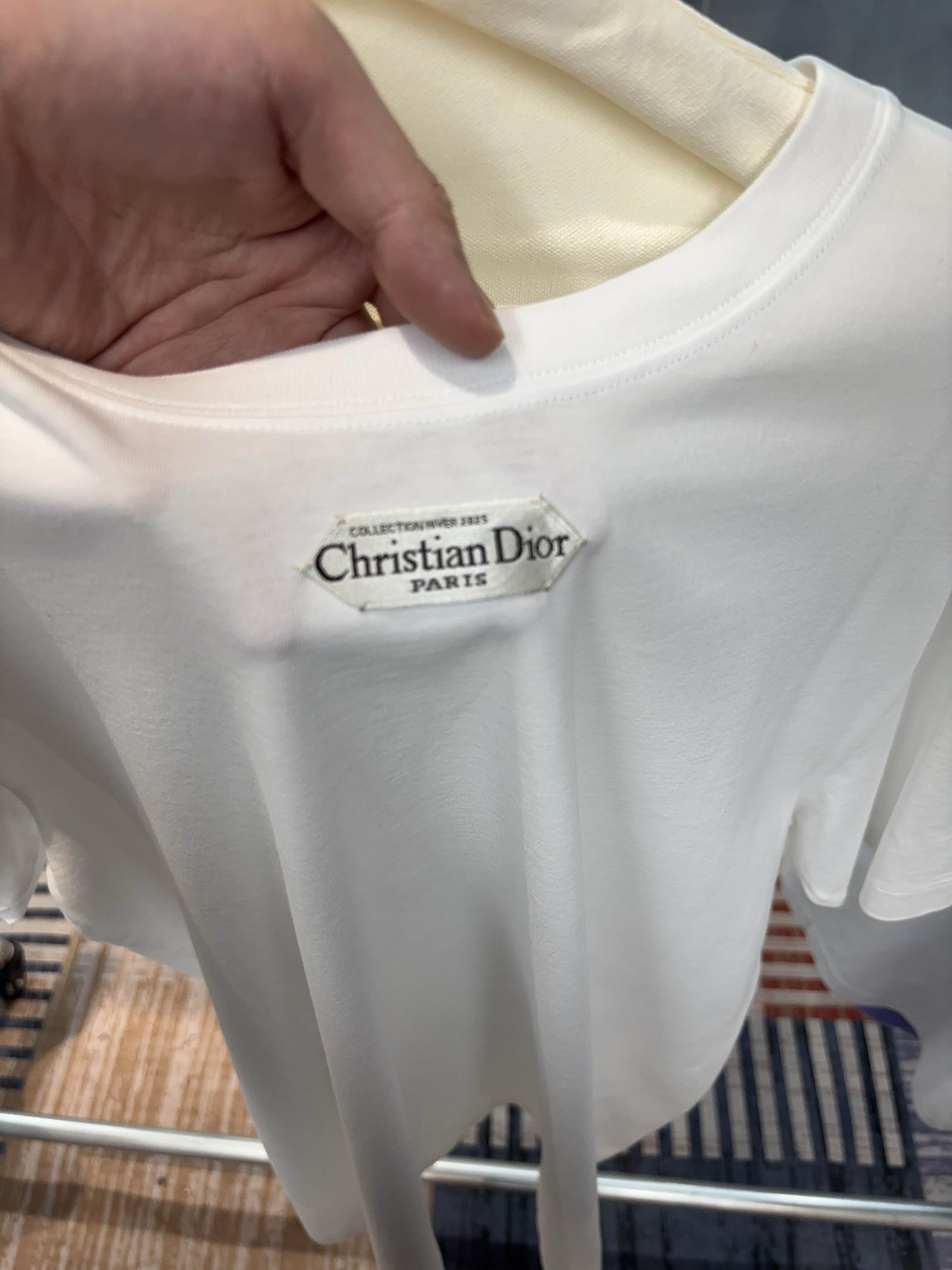 Dior Essential White Cotton T-Shirt in XXL Size US XXL / EU 58 / 5 - 6 Thumbnail