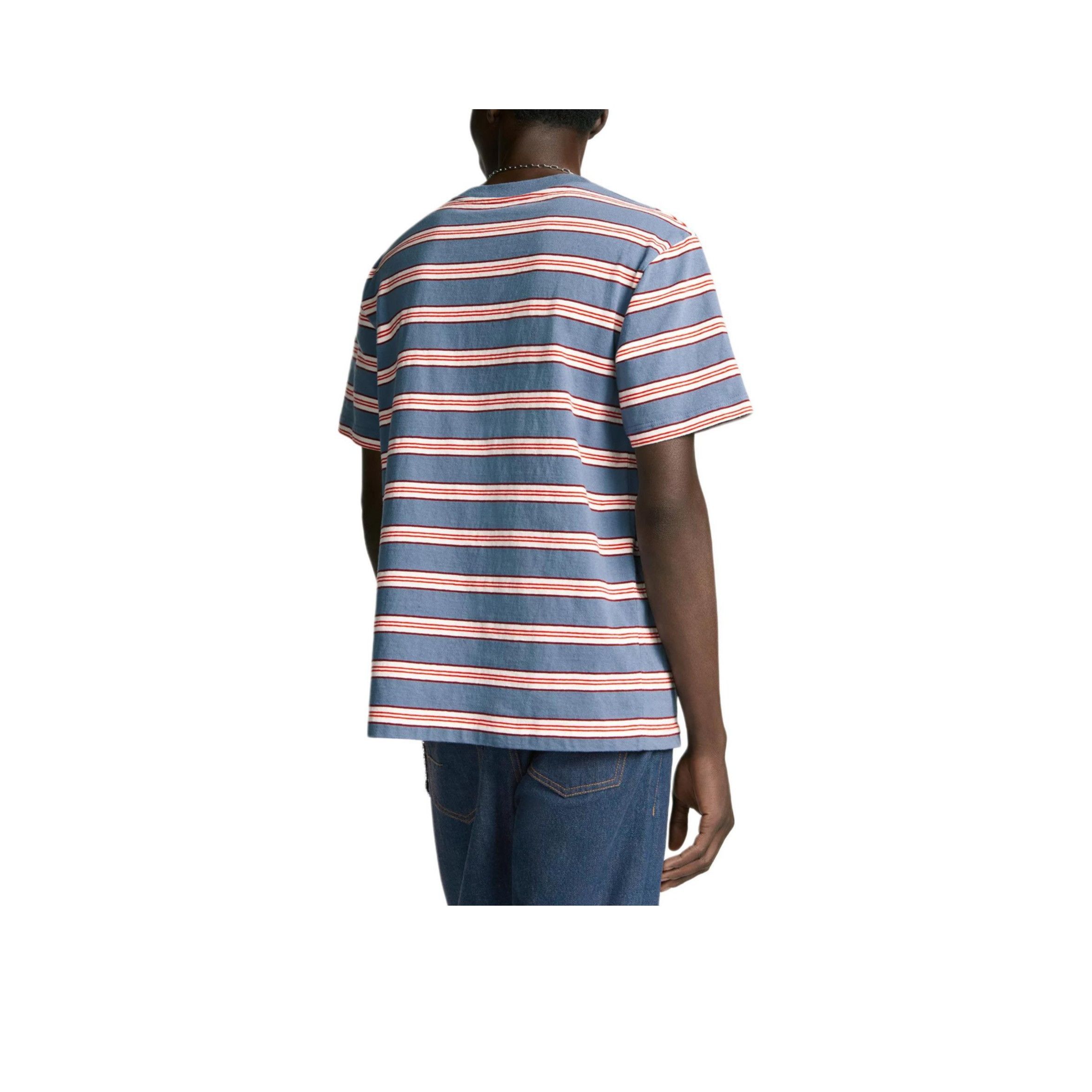 Dior Striped Lily Embroidery T-Shirt in Blue Size US L / EU 52-54 / 3 - 7 Thumbnail