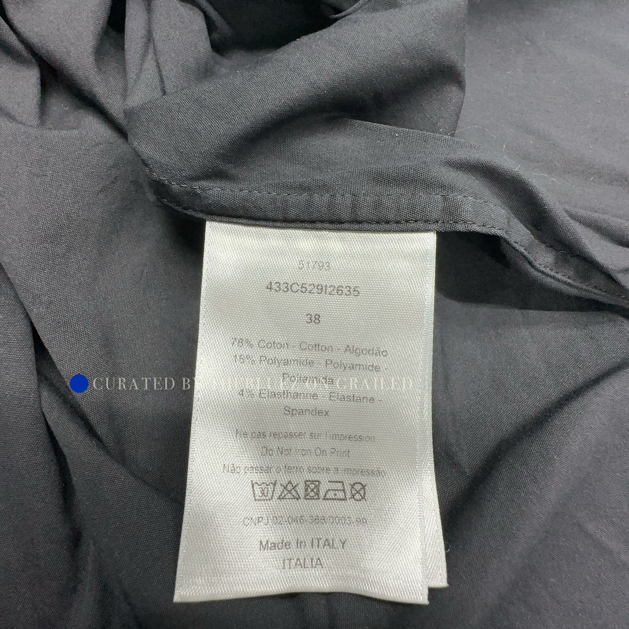 Dior Black Atelier Logo Button Up Shirt Size US S / EU 44-46 / 1 - 3 Thumbnail