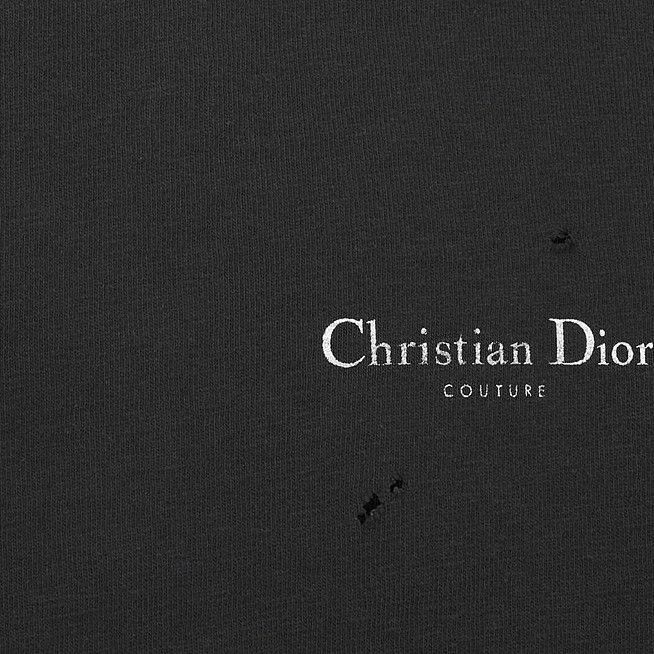 Dior Distressed Black T-Shirt in Size S Size US S / EU 44-46 / 1 - 5 Thumbnail