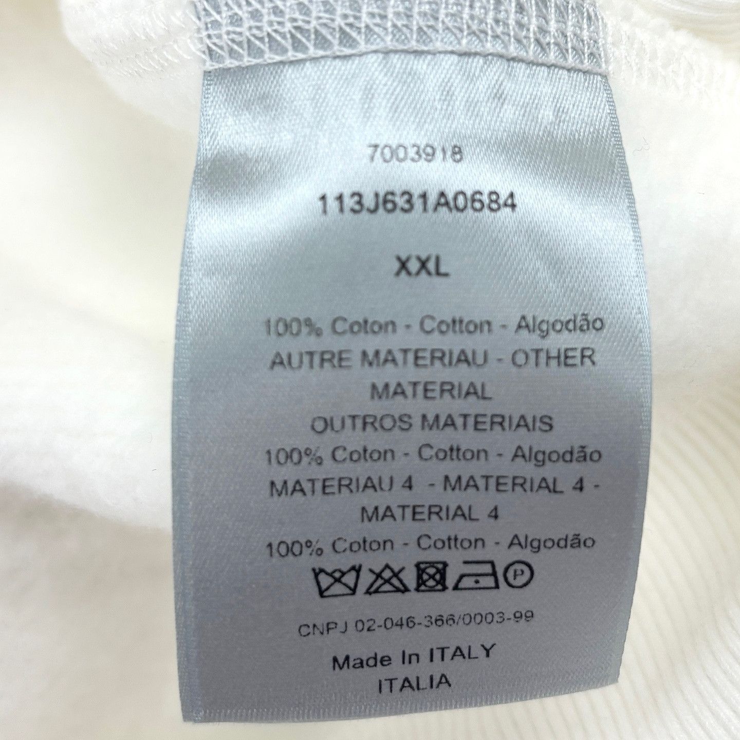 Dior Classic White Hoodie in XXL Size US XXL / EU 58 / 5 - 4 Thumbnail