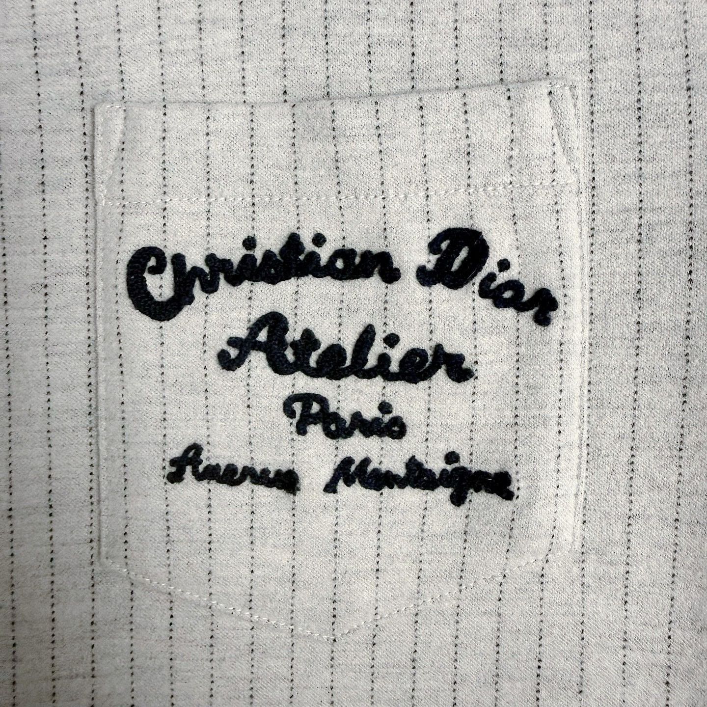 Dior Stylish Gray Pocket T-Shirt in Size S Size US S / EU 44-46 / 1 - 5 Thumbnail