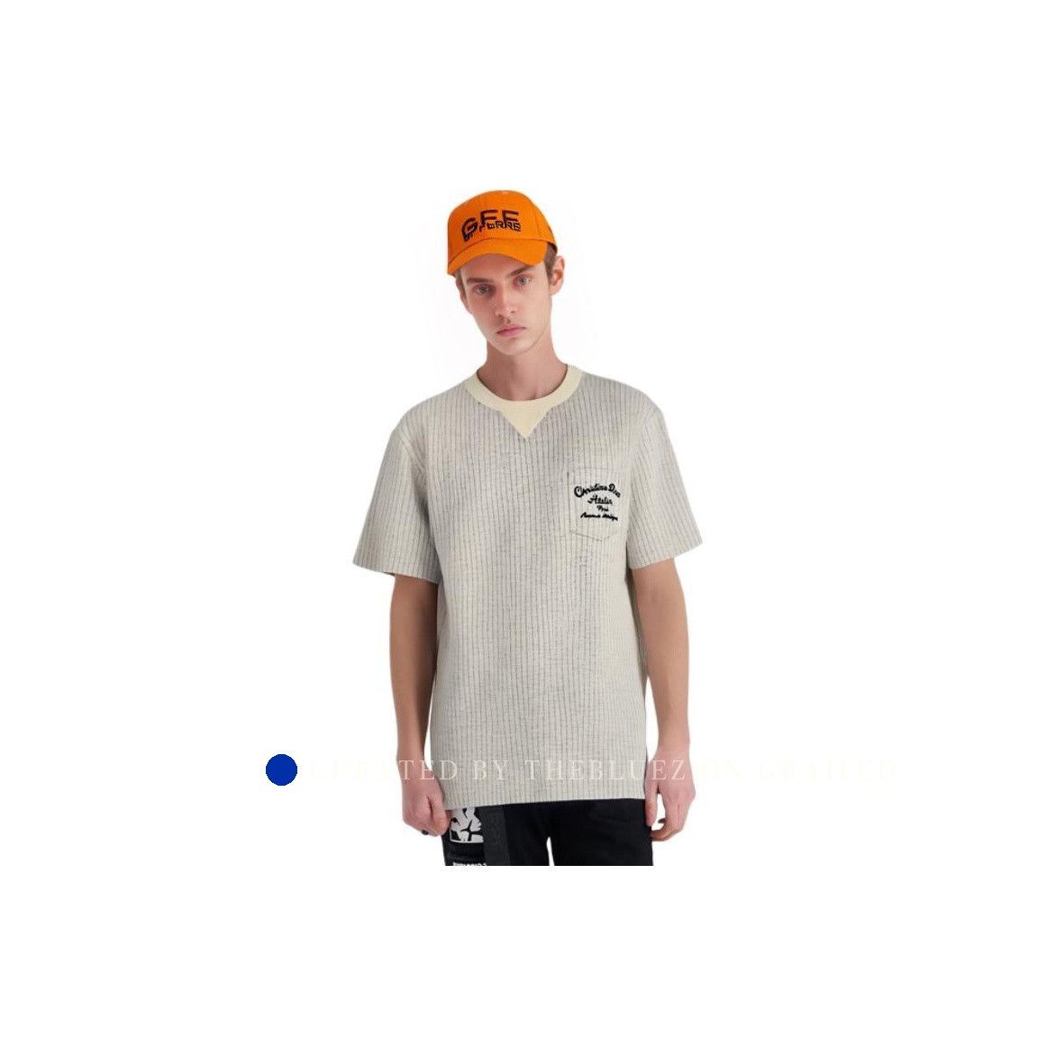 Dior Stylish Gray Pocket T-Shirt in Size S Size US S / EU 44-46 / 1 - 10 Thumbnail