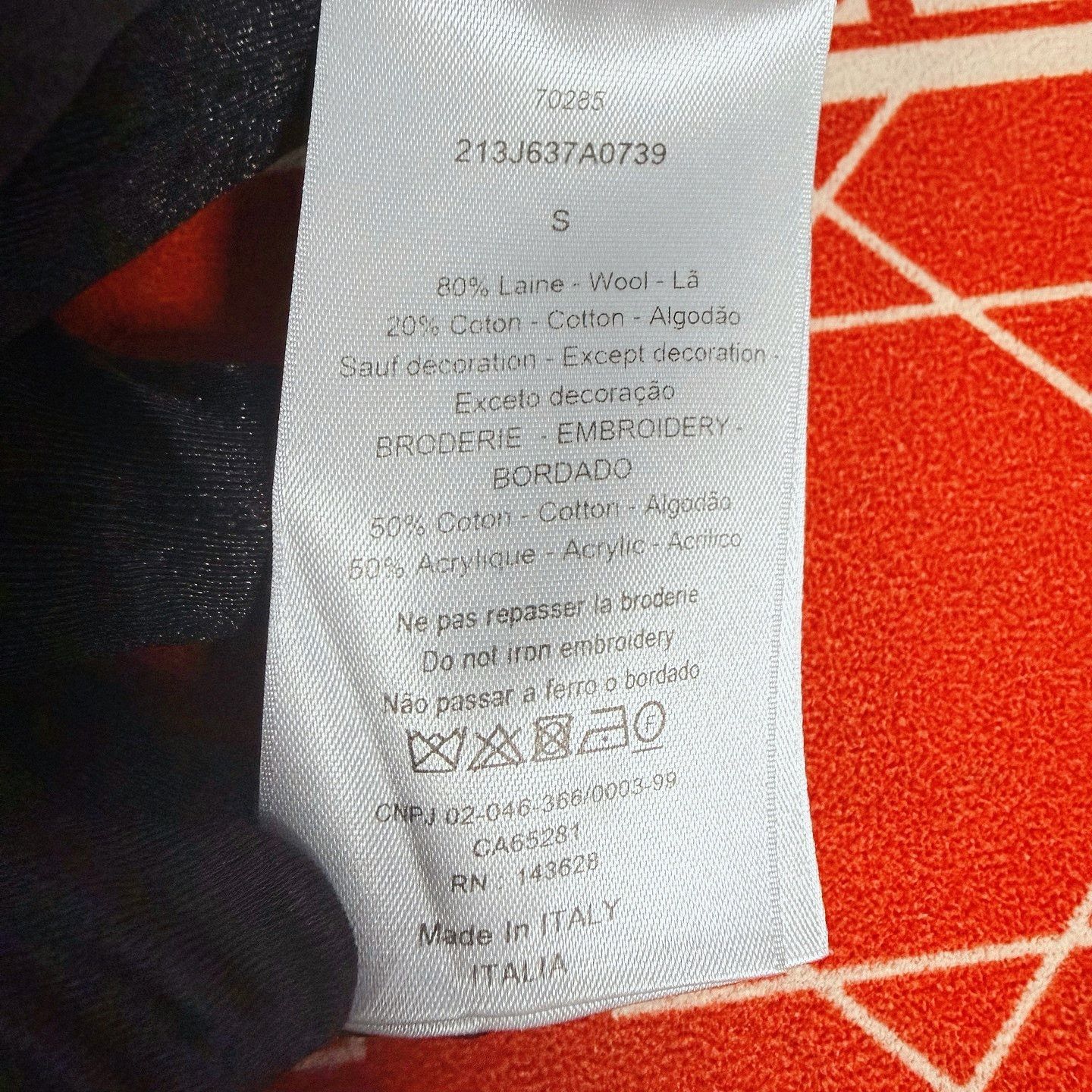 Dior Stylish Gray Pocket T-Shirt in Size S Size US S / EU 44-46 / 1 - 4 Thumbnail