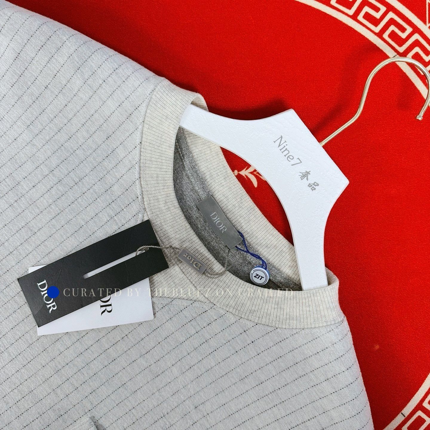 Dior Stylish Gray Pocket T-Shirt in Size S Size US S / EU 44-46 / 1 - 3 Thumbnail