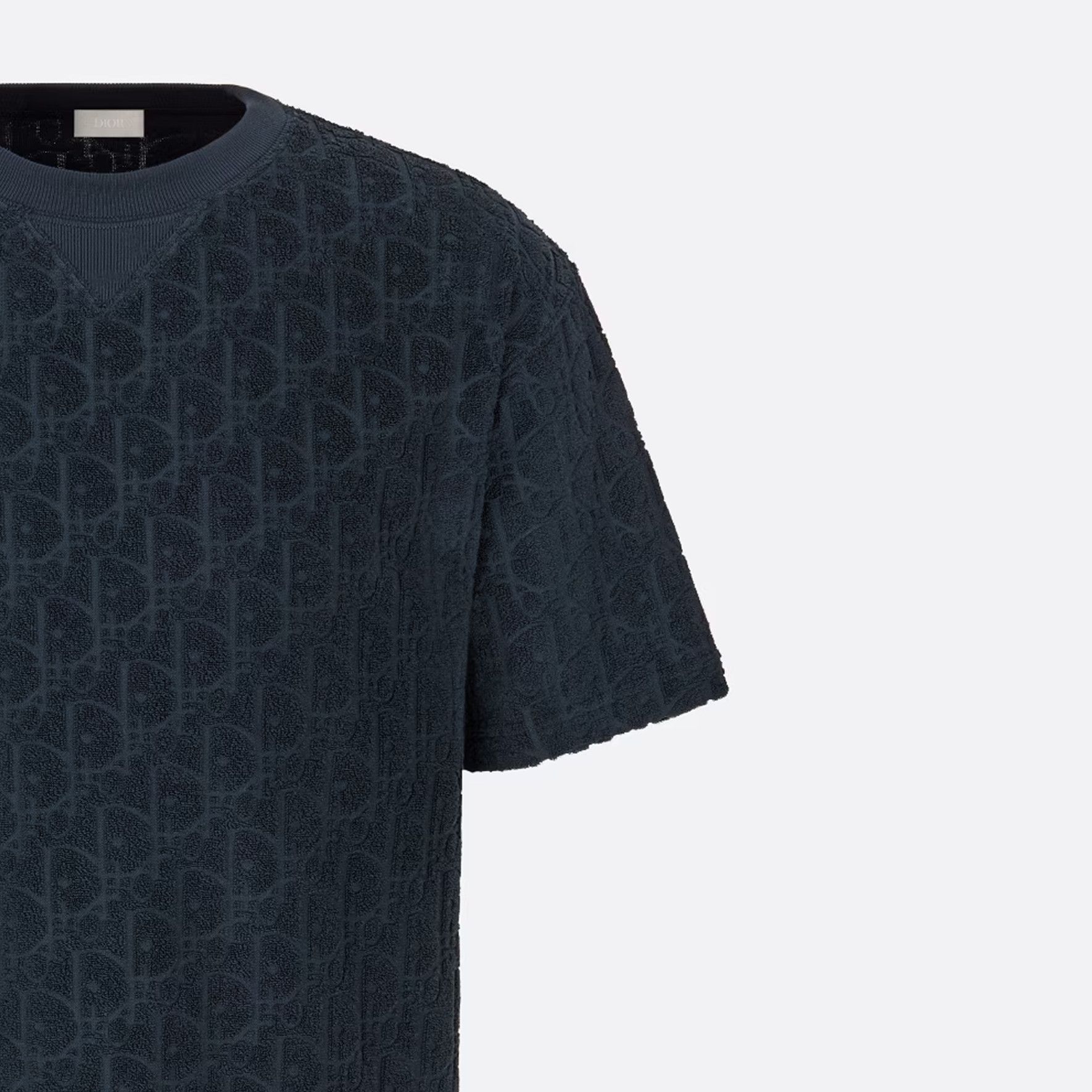 Dior Oblique Toweling T-Shirt in Blue Size US XL / EU 56 / 4 - 10 Thumbnail