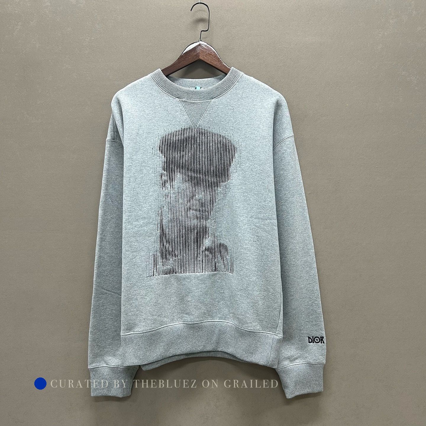 Dior Gray Crewneck Sweatshirt with Unique Print Size US S / EU 44-46 / 1 - 6 Thumbnail