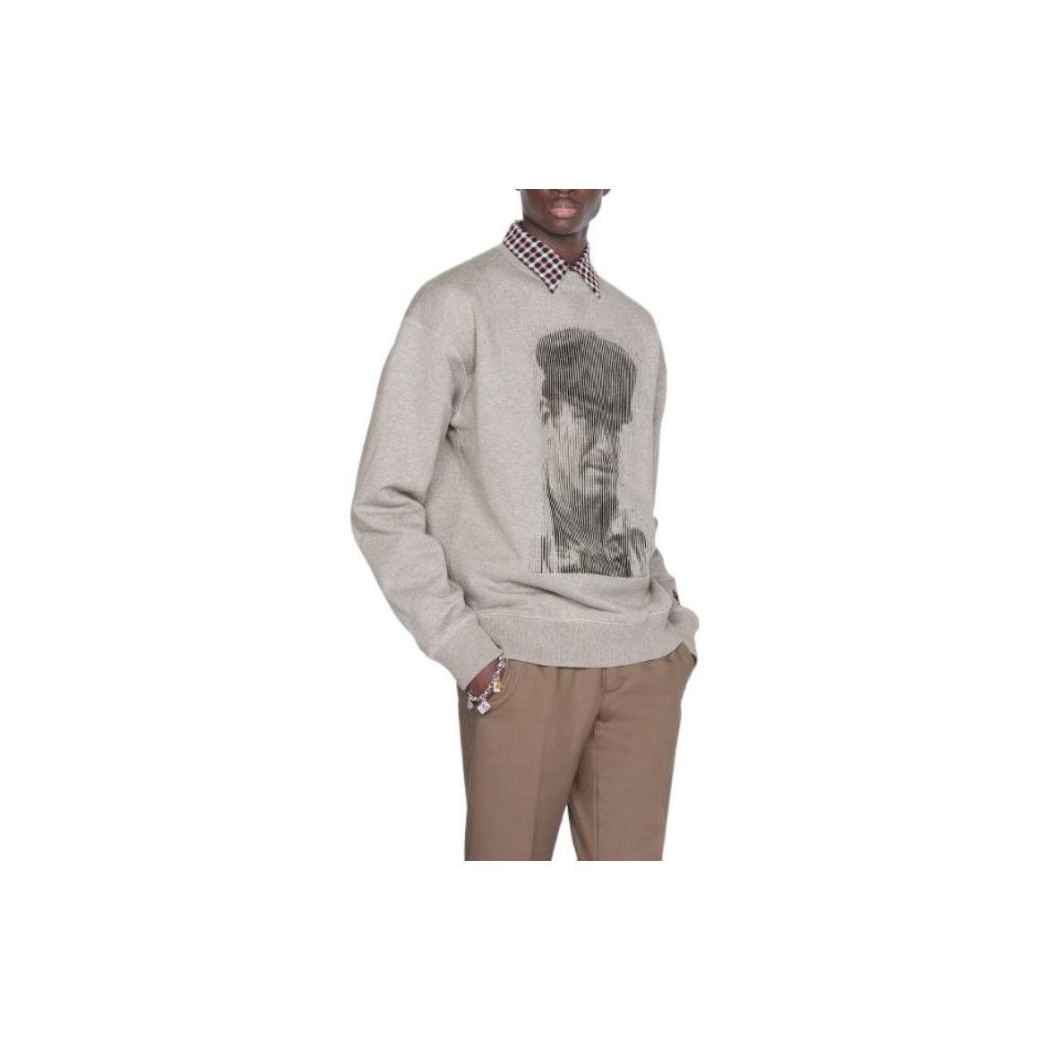 Dior Gray Crewneck Sweatshirt with Unique Print Size US S / EU 44-46 / 1 - 9 Thumbnail