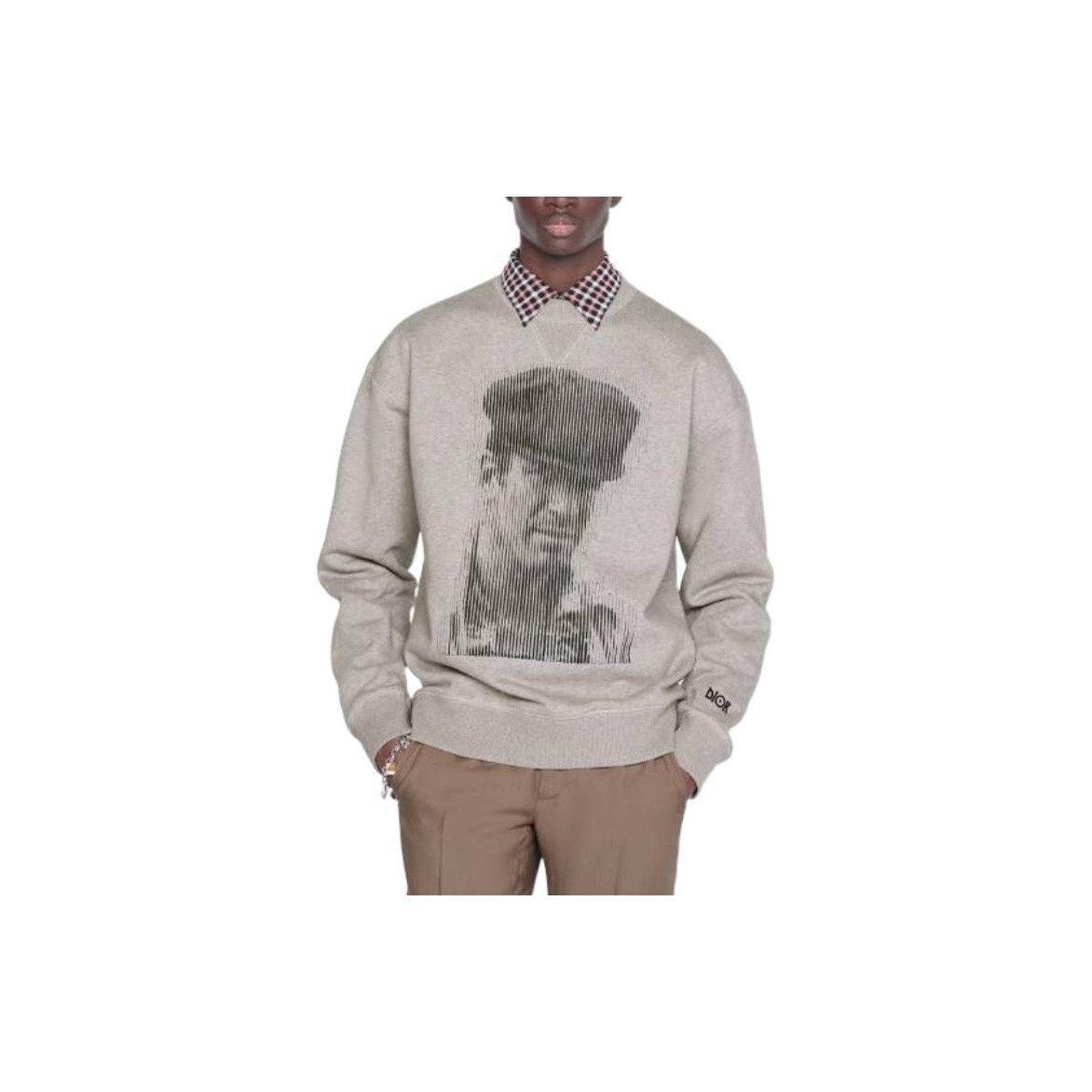 Dior Gray Crewneck Sweatshirt with Unique Print Size US S / EU 44-46 / 1 - 8 Thumbnail