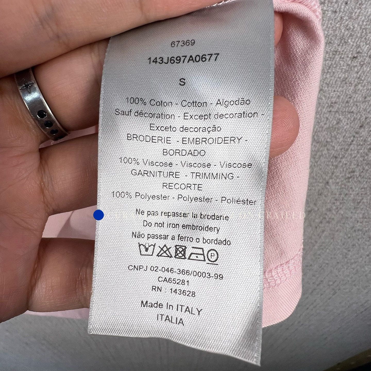 Dior Playing Card Graphic Tee in Pink Size US S / EU 44-46 / 1 - 4 Thumbnail