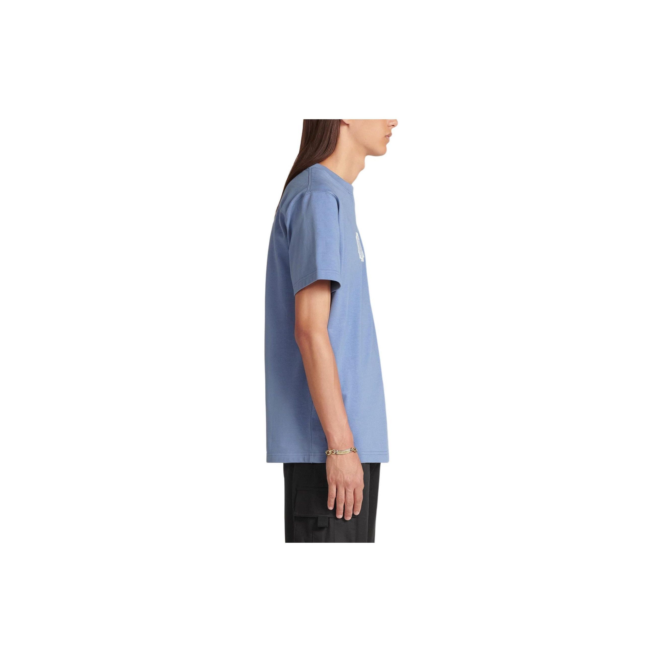 Dior Logo Embroidered T-Shirt in Blue Size US XL / EU 56 / 4 - 10 Thumbnail