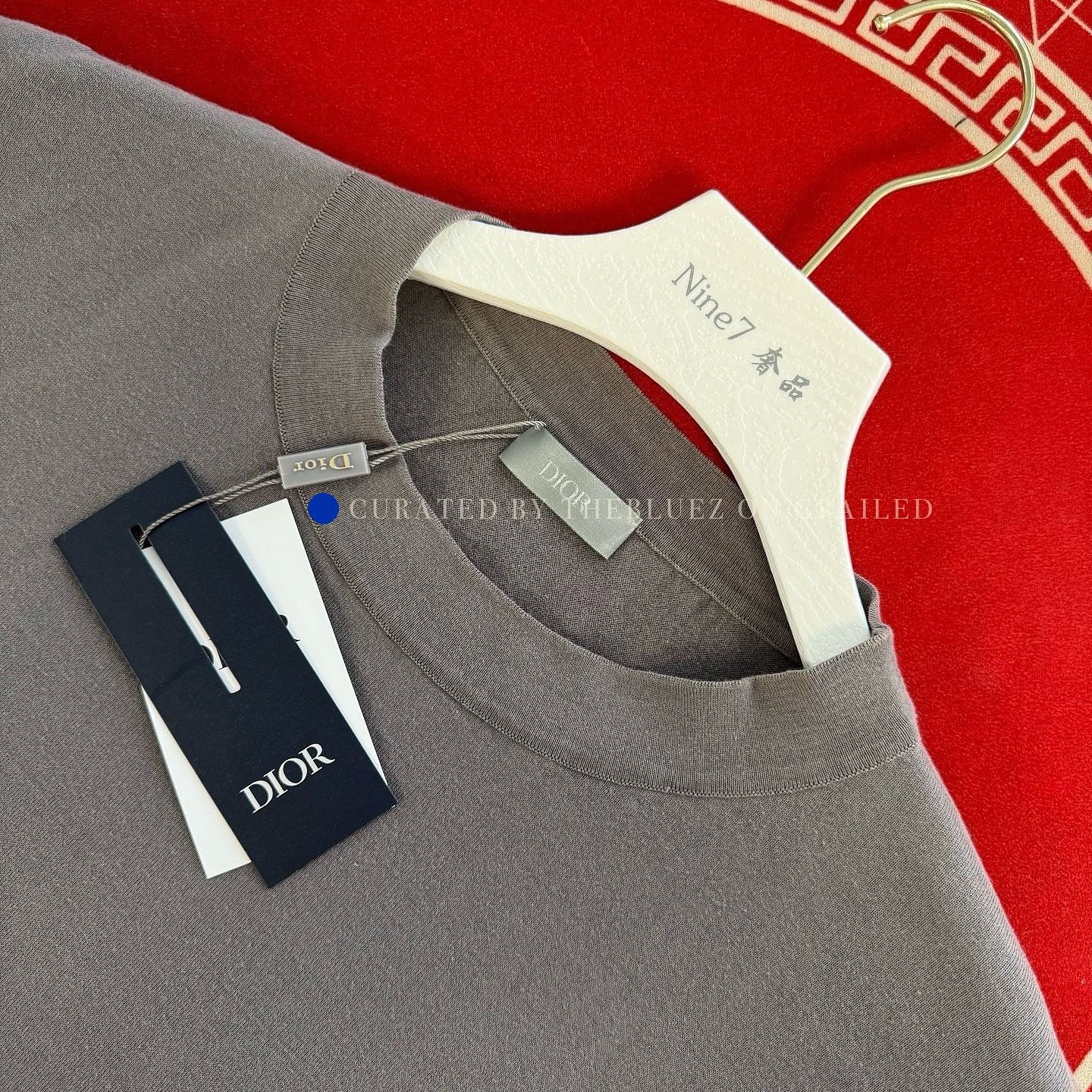Dior Minimalist Gray Logo Tee in XL Size US XL / EU 56 / 4 - 3 Thumbnail