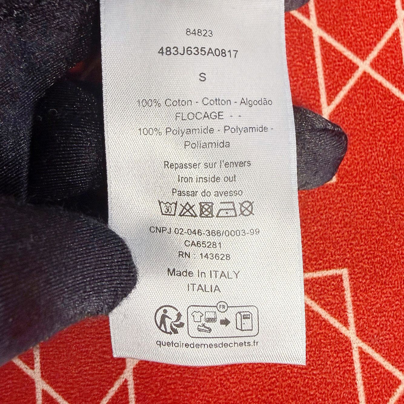 Dior Graphic Tee in Black - Size S Size US S / EU 44-46 / 1 - 4 Thumbnail