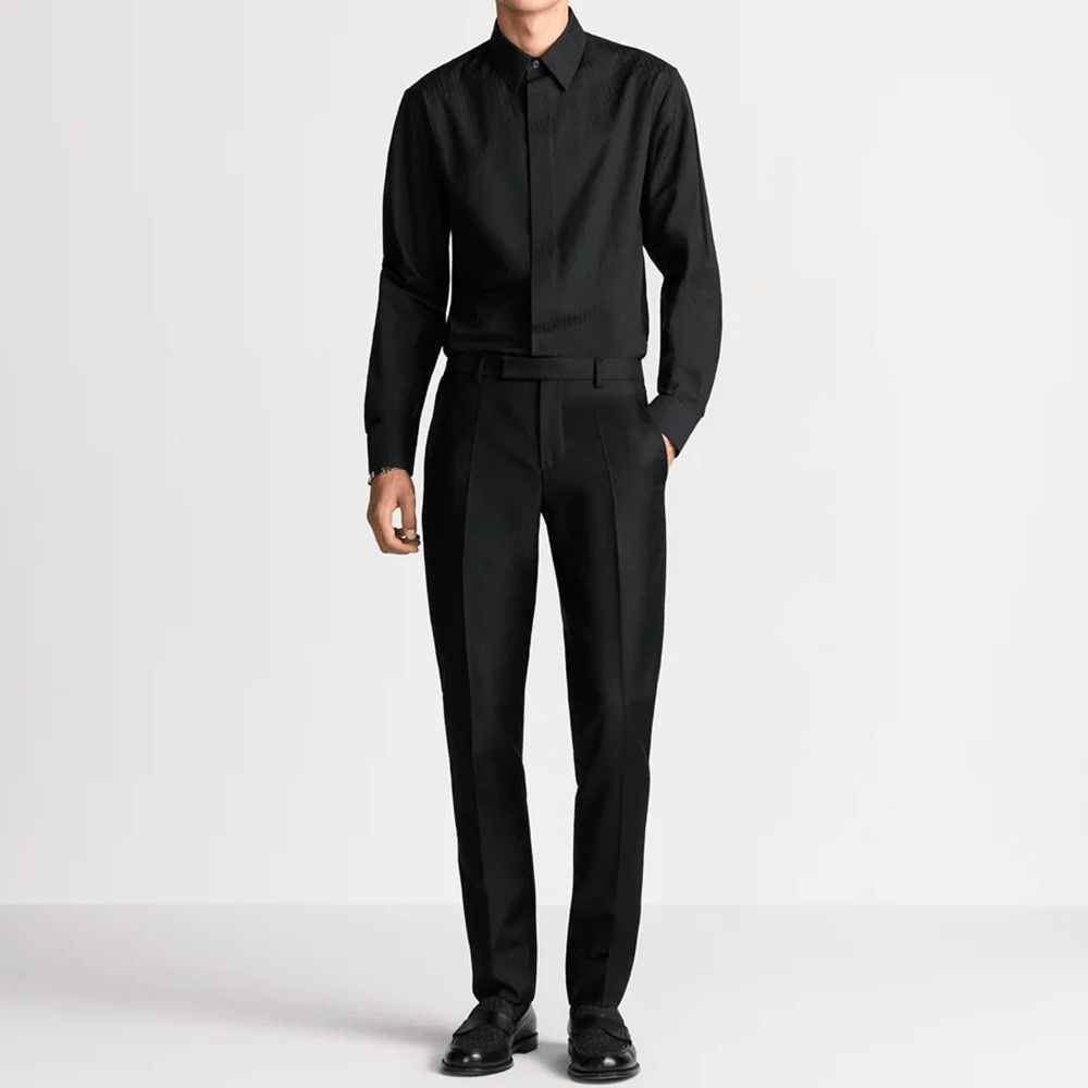 Dior Black Cotton Button Up Shirt in XS Size US XS / EU 42 / 0 - 7 Thumbnail