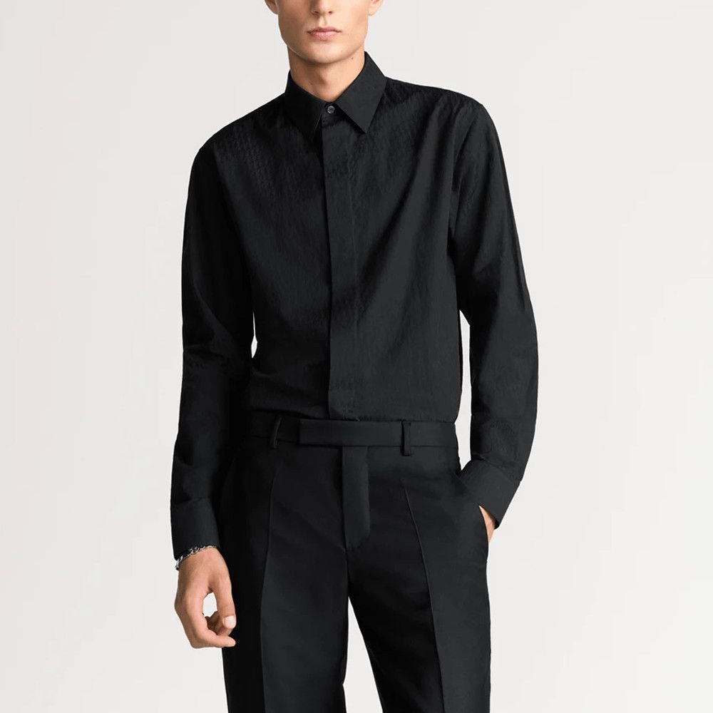 Dior Black Cotton Button Up Shirt in XS Size US XS / EU 42 / 0 - 6 Thumbnail